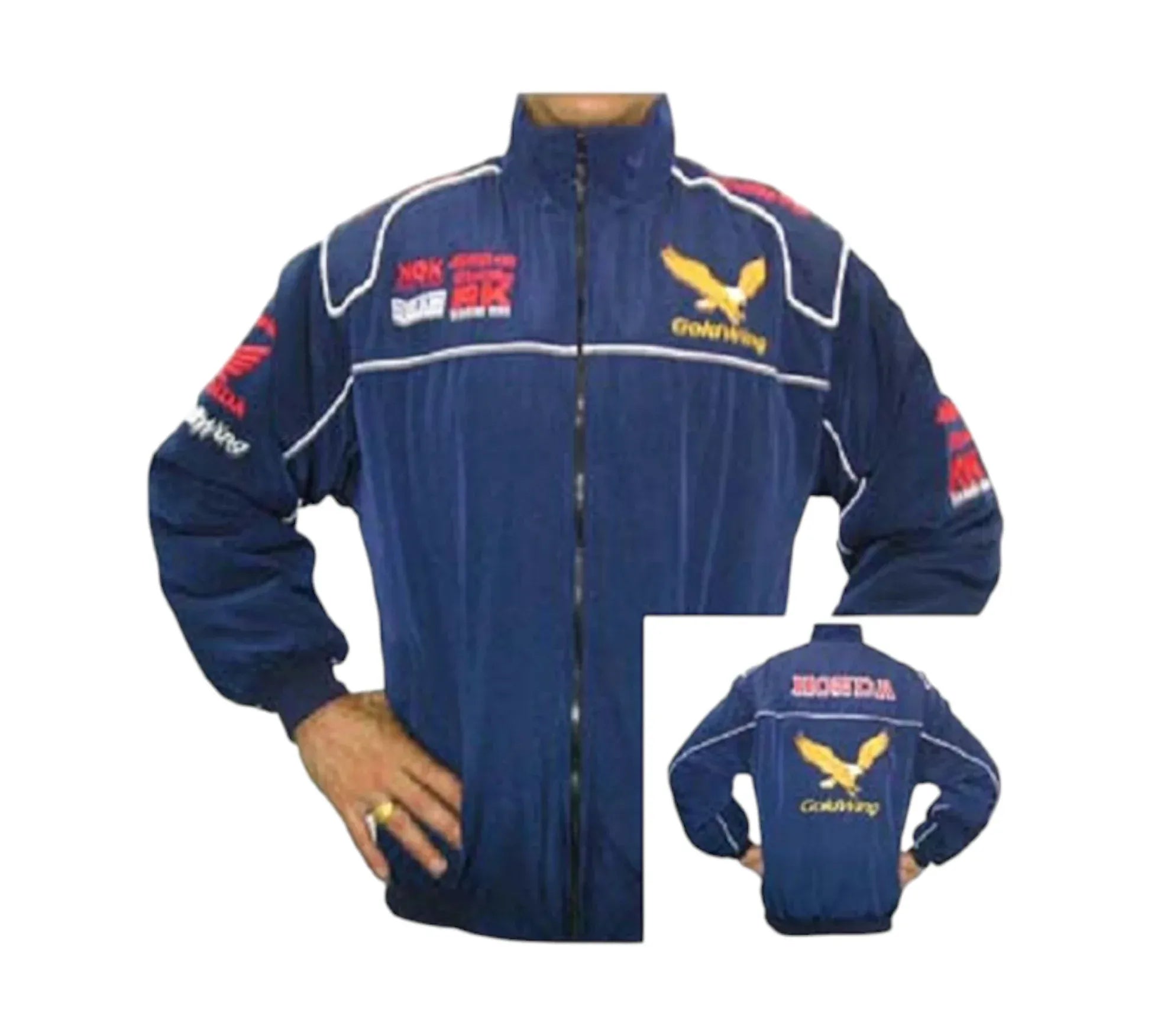 Honda Goldwing Vintage Racing Jacket – Blue Motorsport Edition