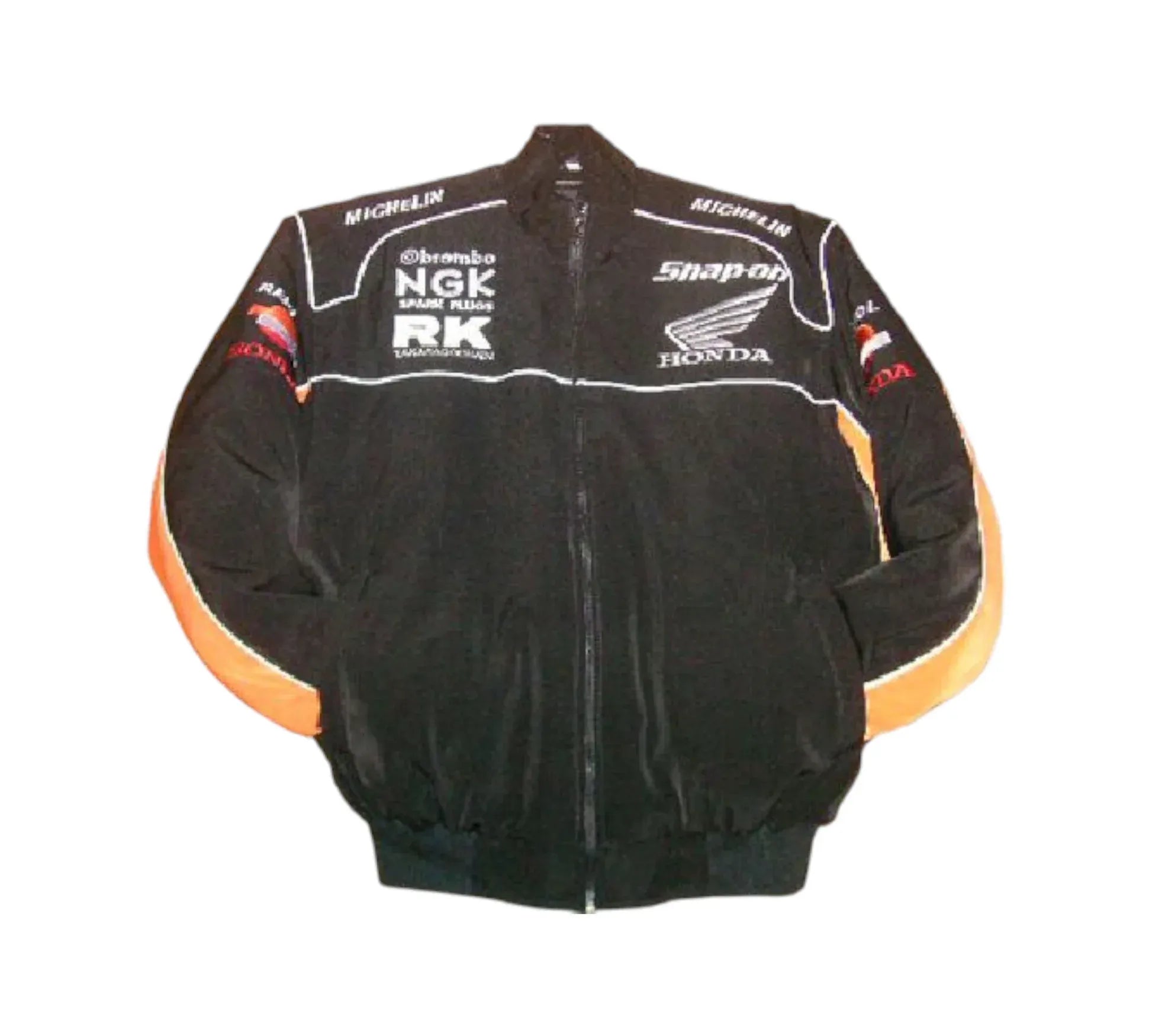 Honda Repsol Snap-On Moto Racing Jacket – Black & Orange