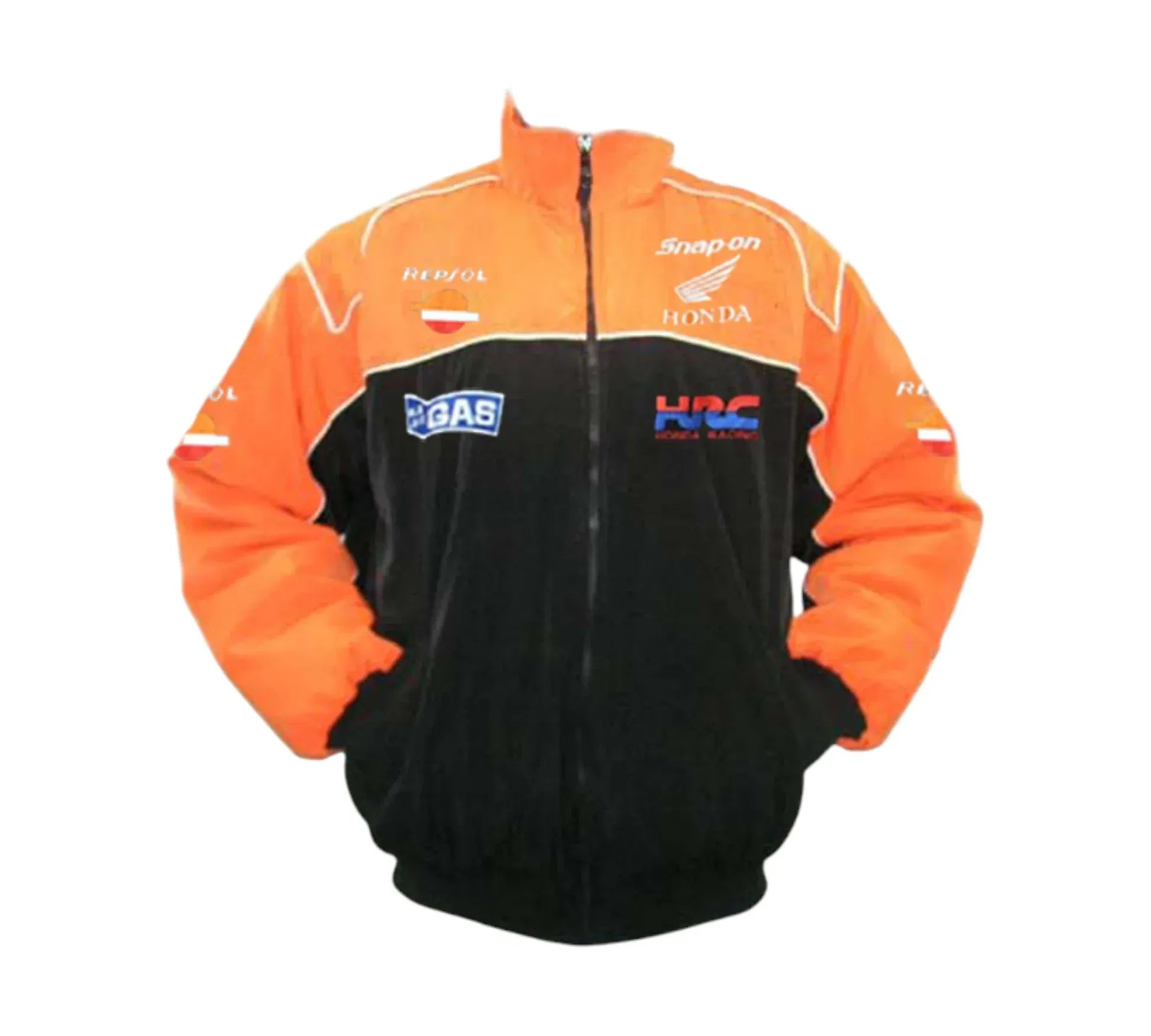 Honda Repsol Snap-On Racing Jacket – Orange & Black
