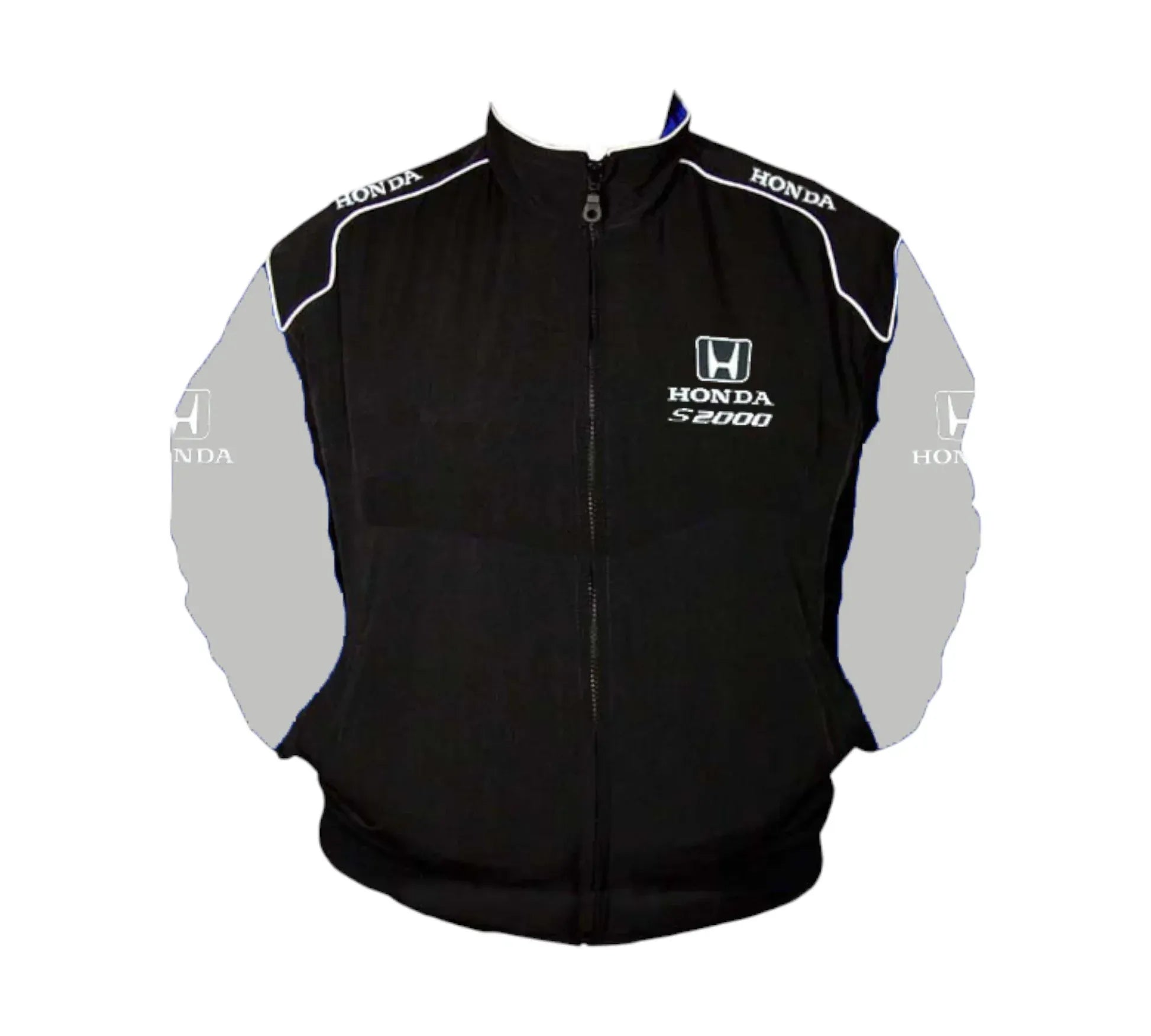 Honda S2000 Vintage Racing Jacket – Black & Light Gray