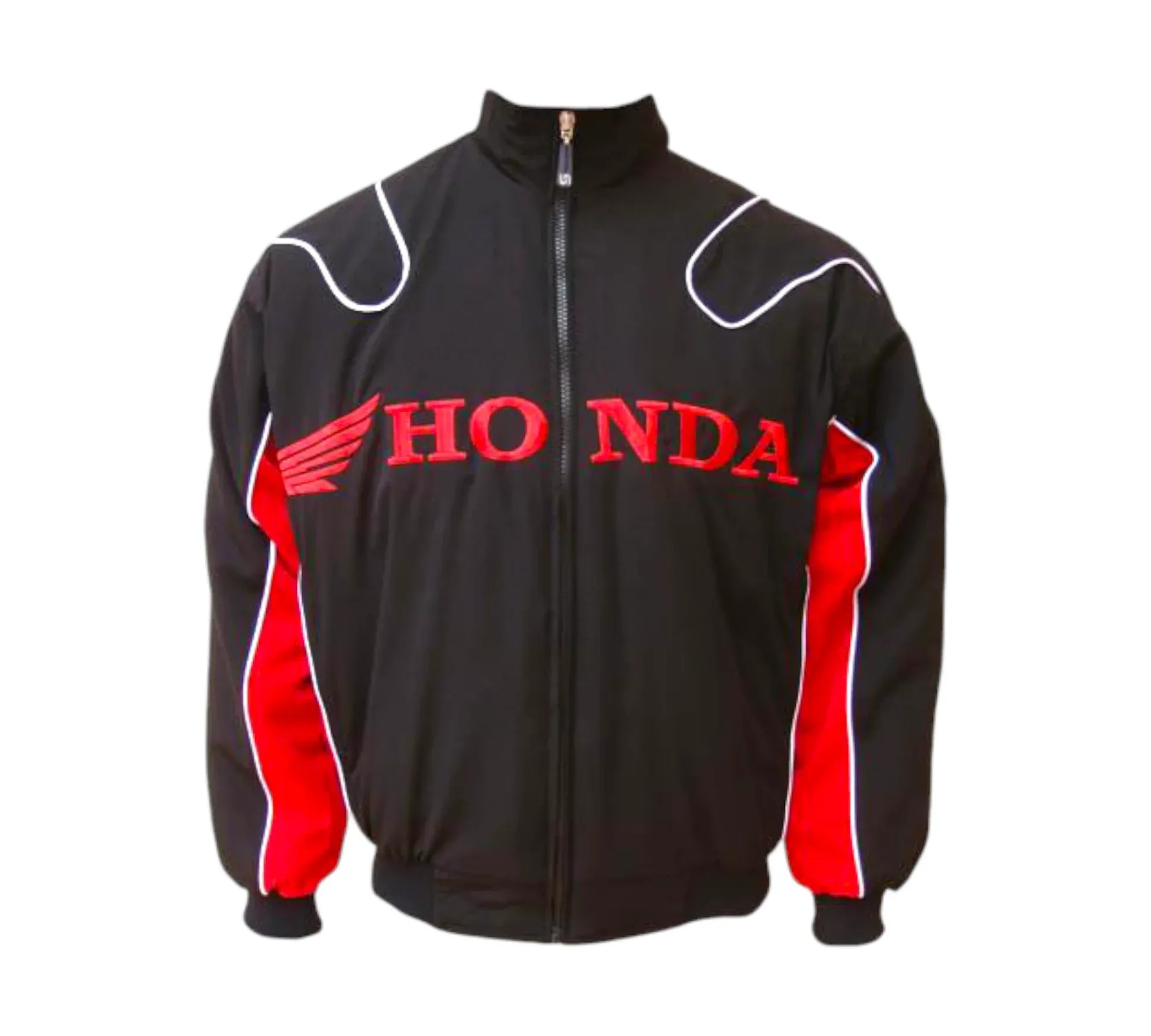 Honda Vintage Racing Jacket – Black & Red Motorsport Edition