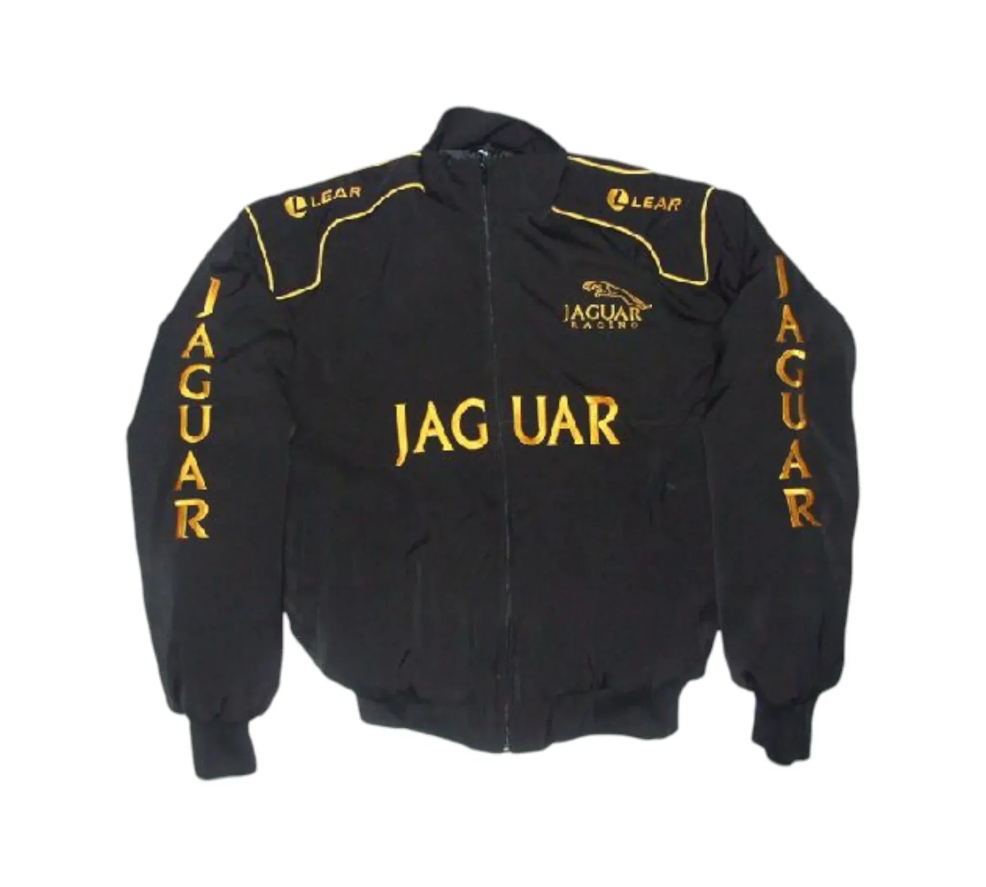 Jaguar Lear Racing Jacket Black Vintage