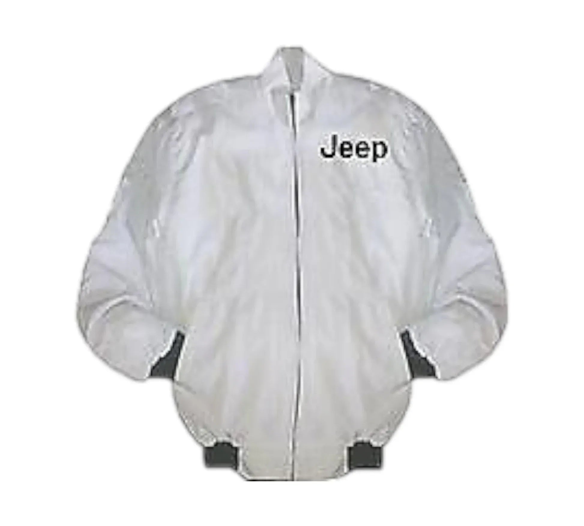 Jeep Racing Jacket White Vintage