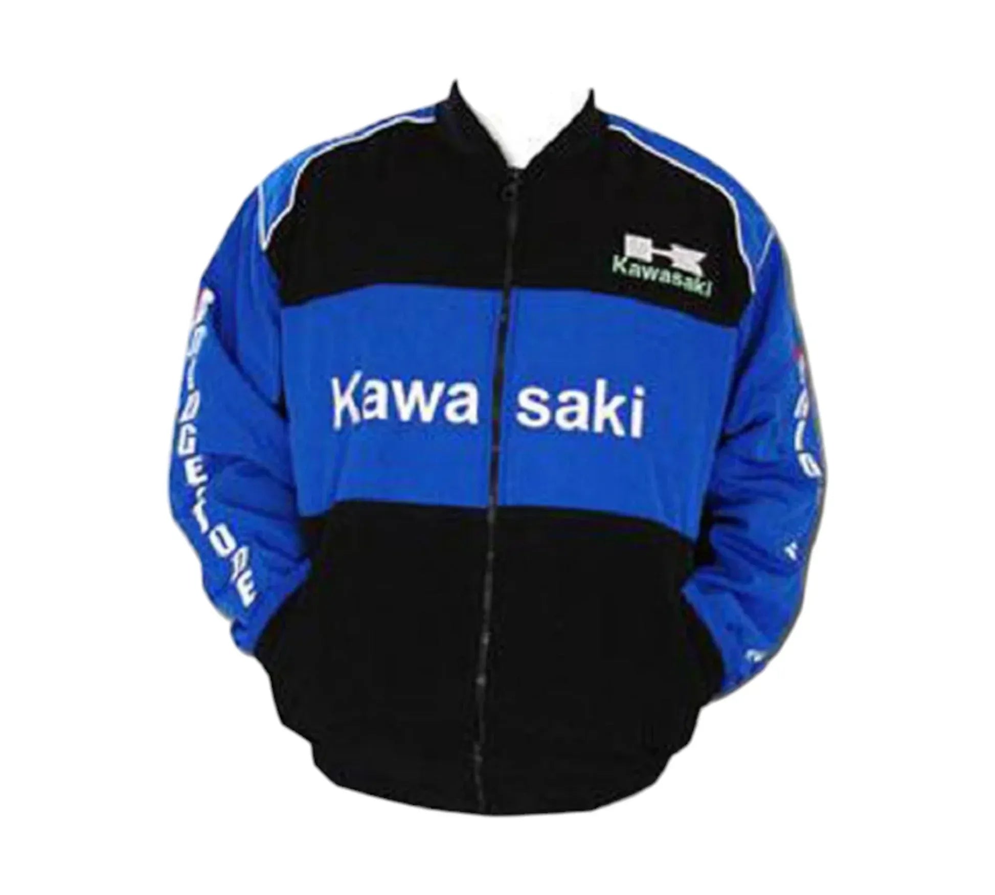 Kawasaki Racing Jacket Black Royal Blue