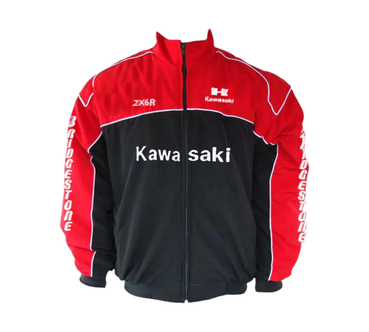 Kawasaki ZX6R Racing Jacket Red Black