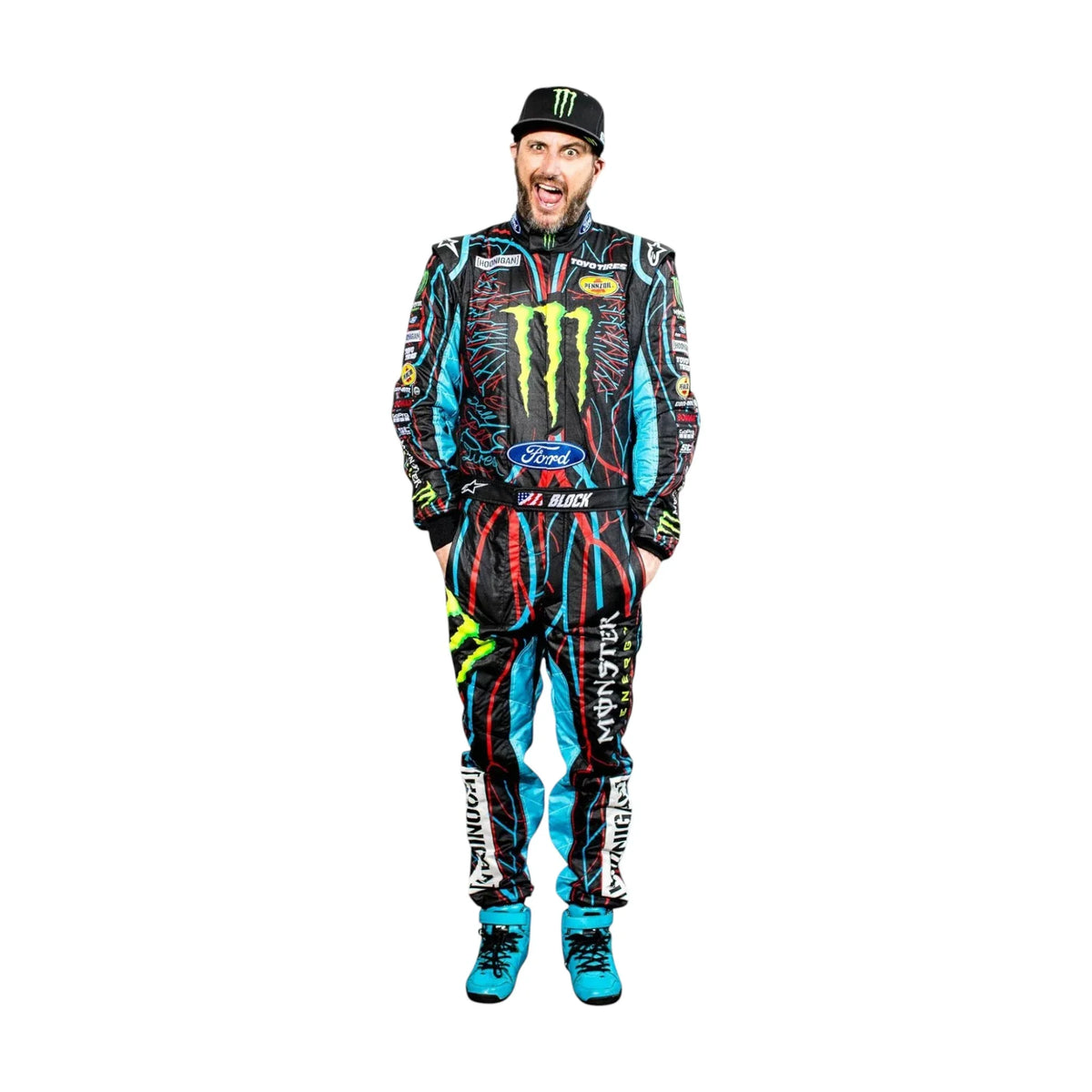 Ken Block Monster Sublimation Go-Kart Racing Suit