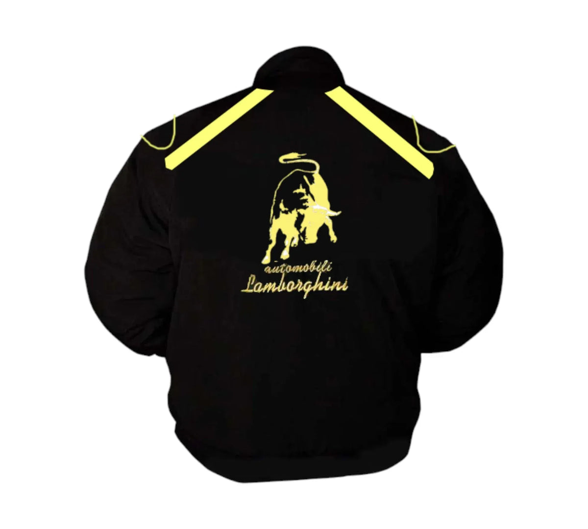 Lamborghini Racing Jacket Black Yellow