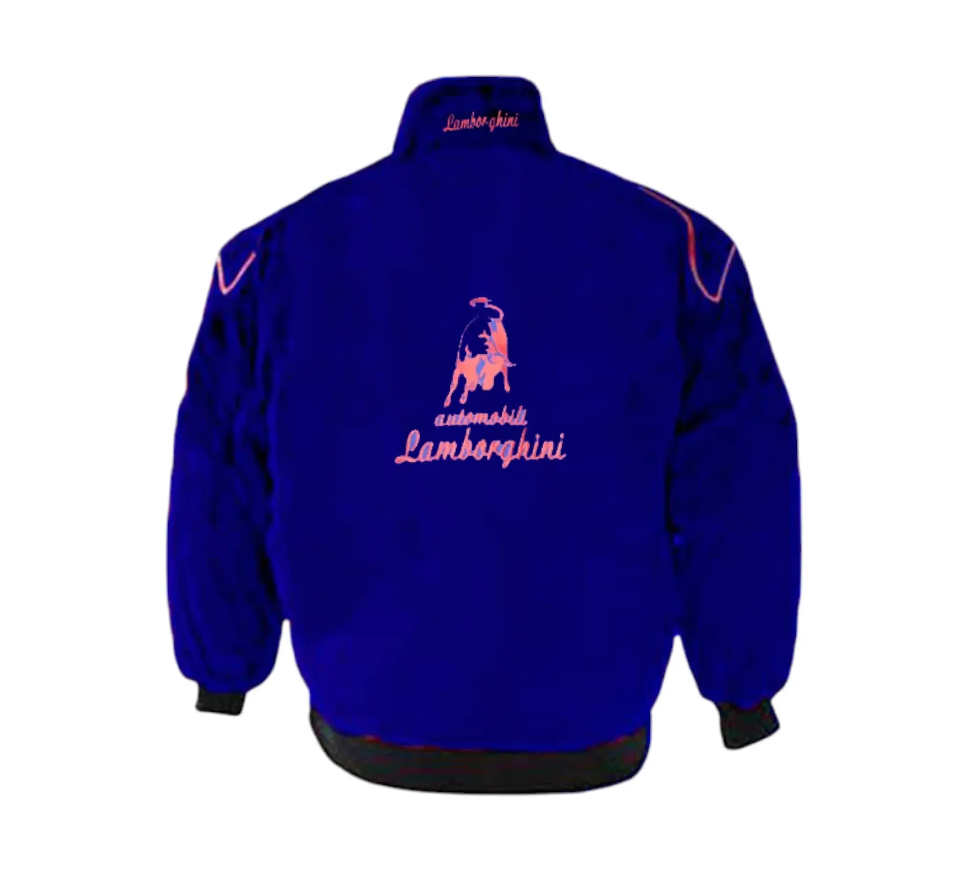 Lamborghini Racing Jacket Blue Red Piping
