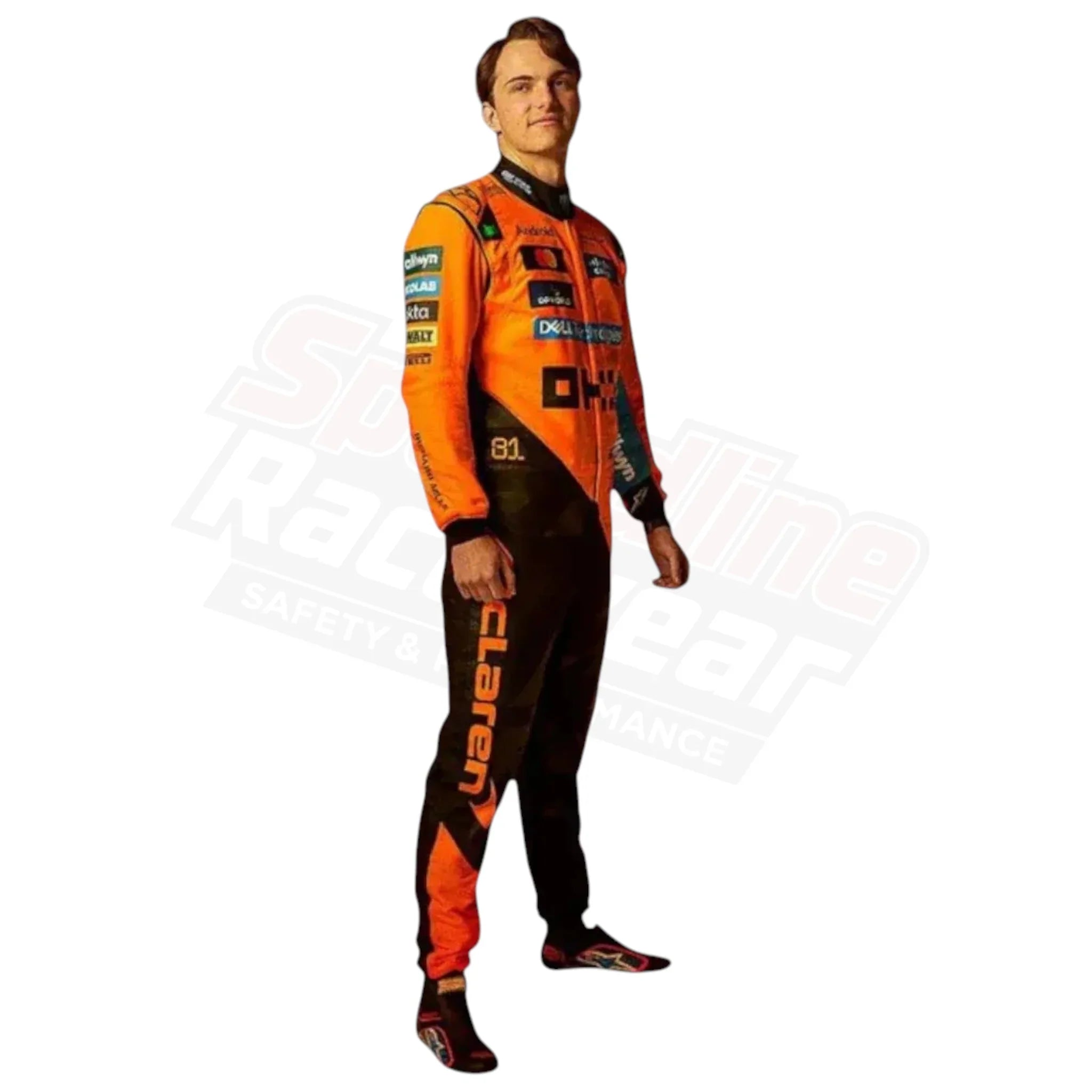 Lando Norris 2025 McLaren F1 Replica Suit – Orange