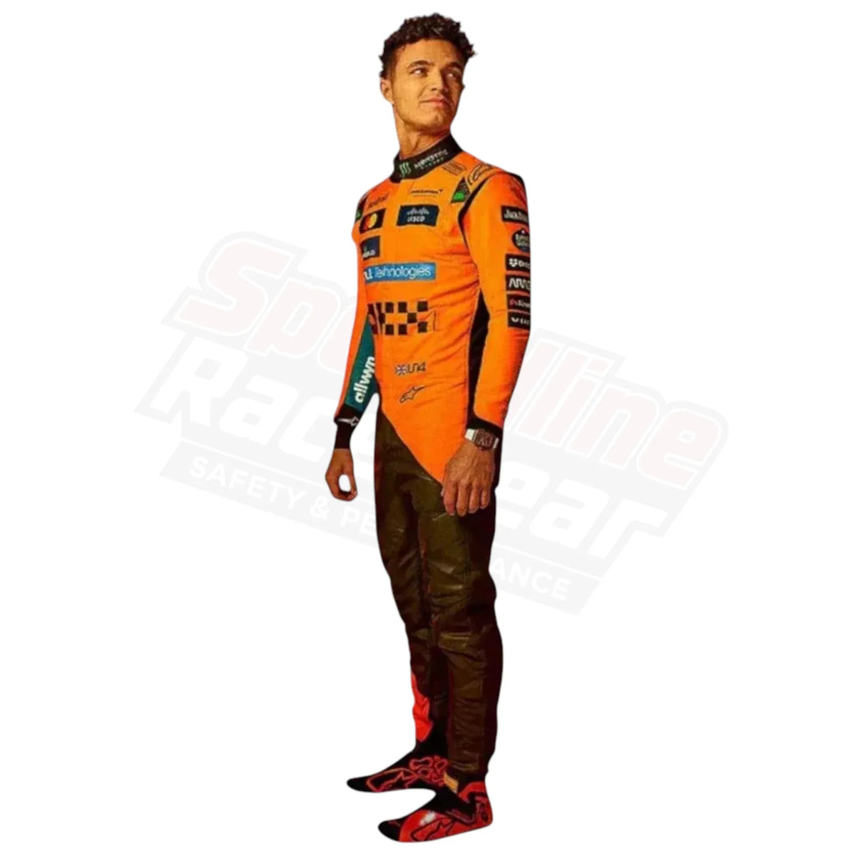 Lando Norris 2025 McLaren F1 Replica Suit – Orange