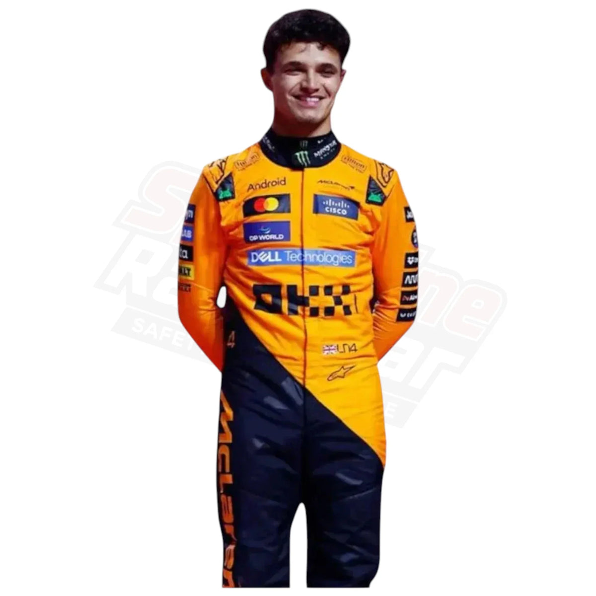 Lando Norris 2025 McLaren F1 Replica Suit – Orange