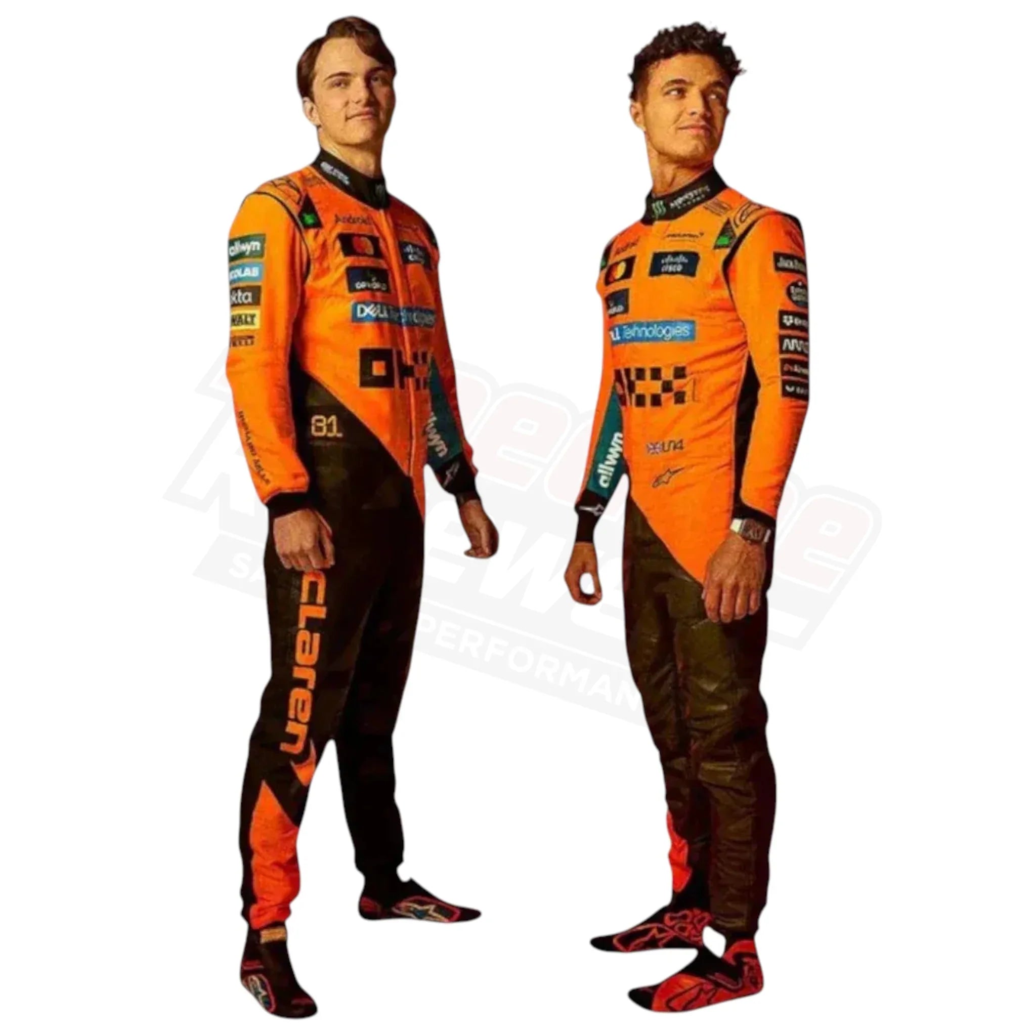 Lando Norris 2025 McLaren F1 Replica Suit – Orange