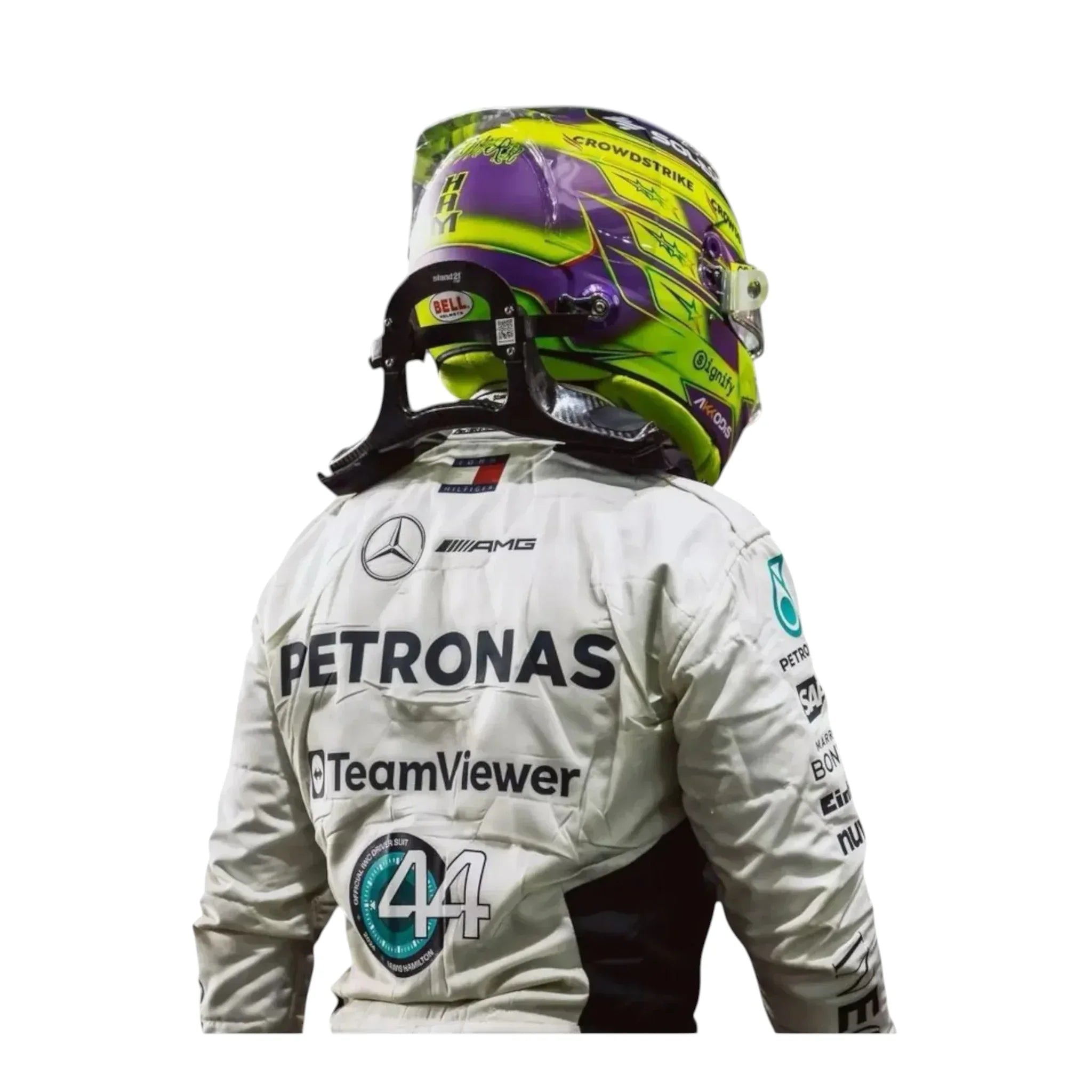 Lewis Hamilton 2024 Qatar GP White F1 Racing Suit