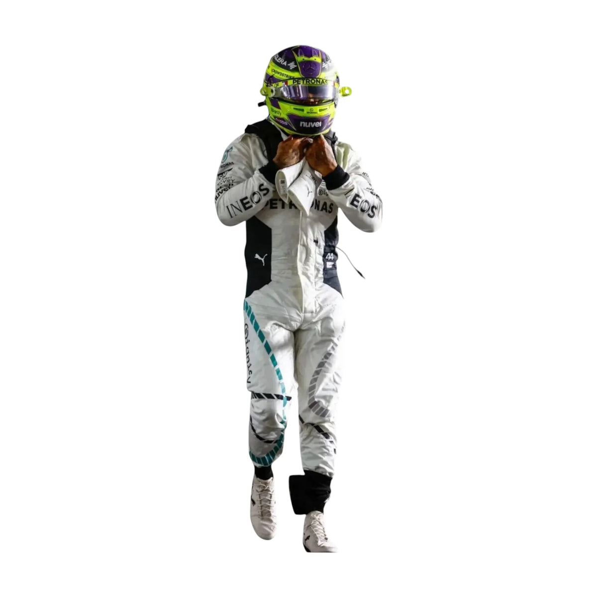 Lewis Hamilton 2024 Qatar GP White F1 Racing Suit