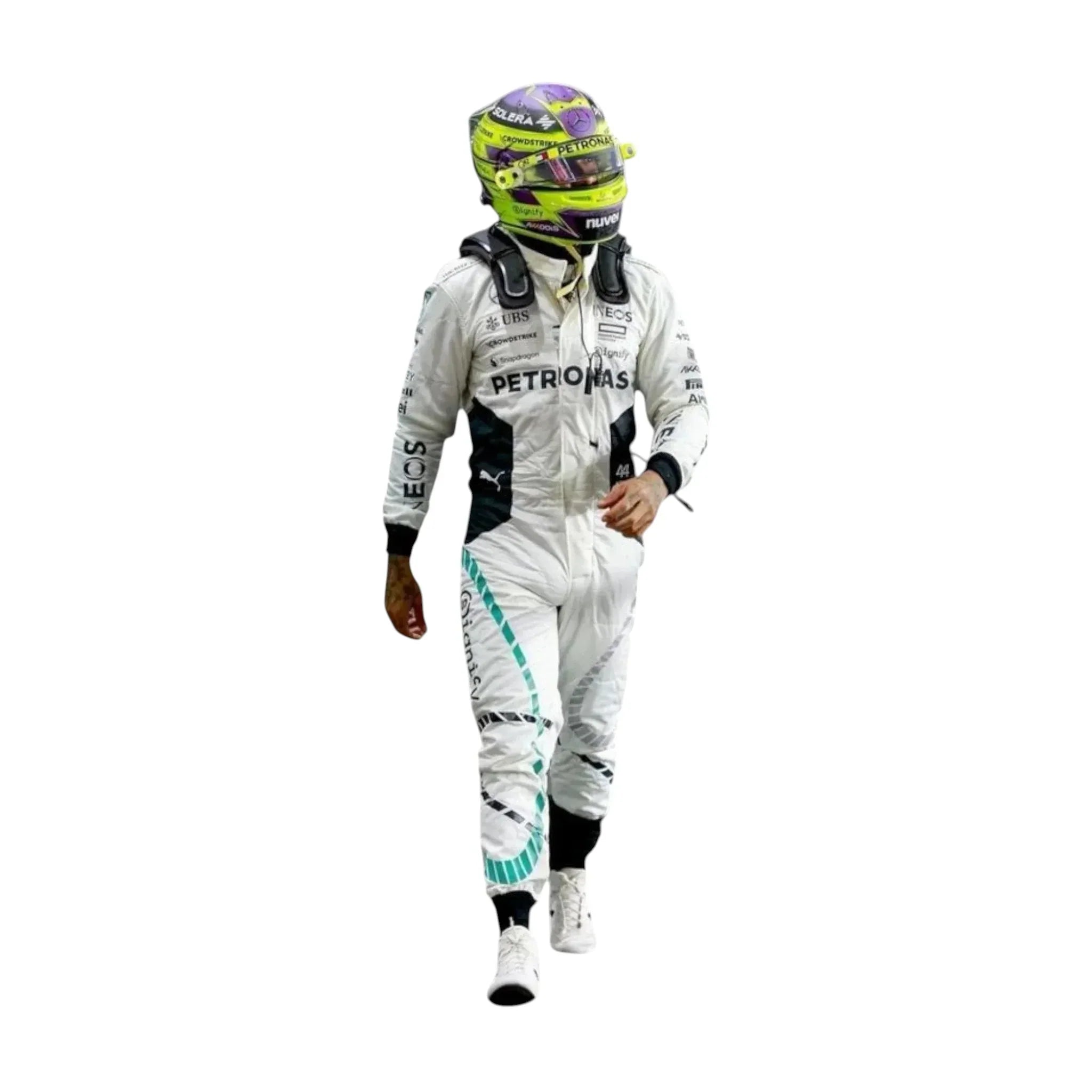 Lewis Hamilton 2024 Qatar GP White F1 Racing Suit