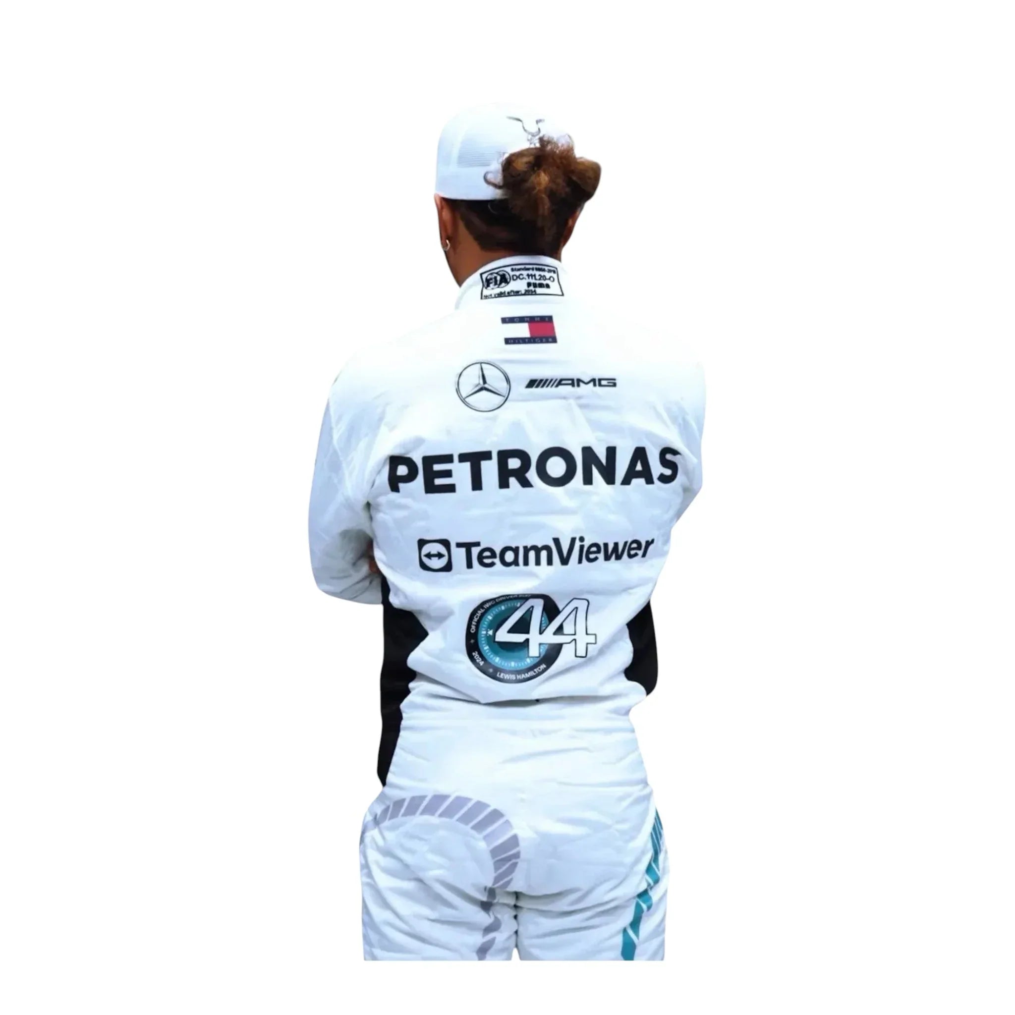 Lewis Hamilton 2024 Qatar GP White F1 Racing Suit