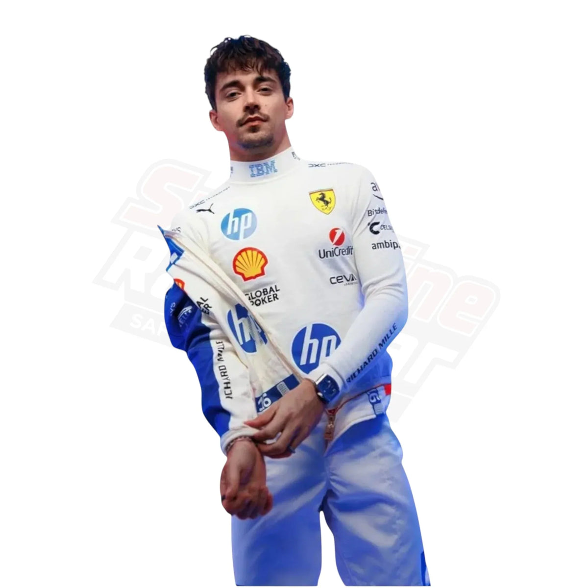 Lewis Hamilton 2025 Ferrari F1 Racing Suit – Miami GP Edition