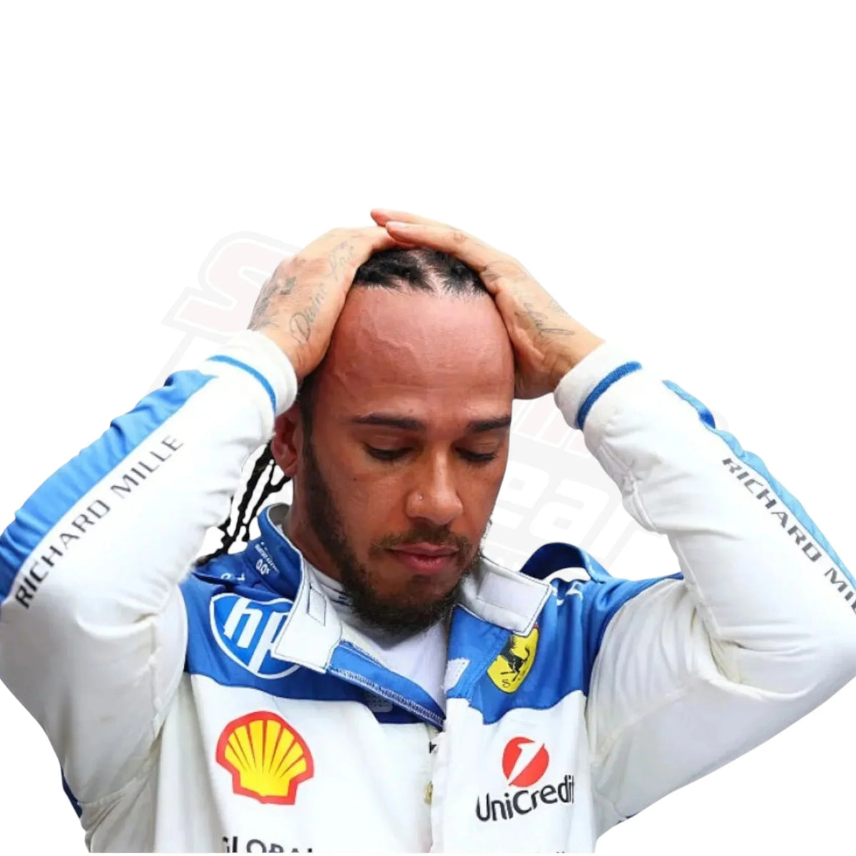 Lewis Hamilton 2025 Ferrari F1 Racing Suit – Miami GP Edition