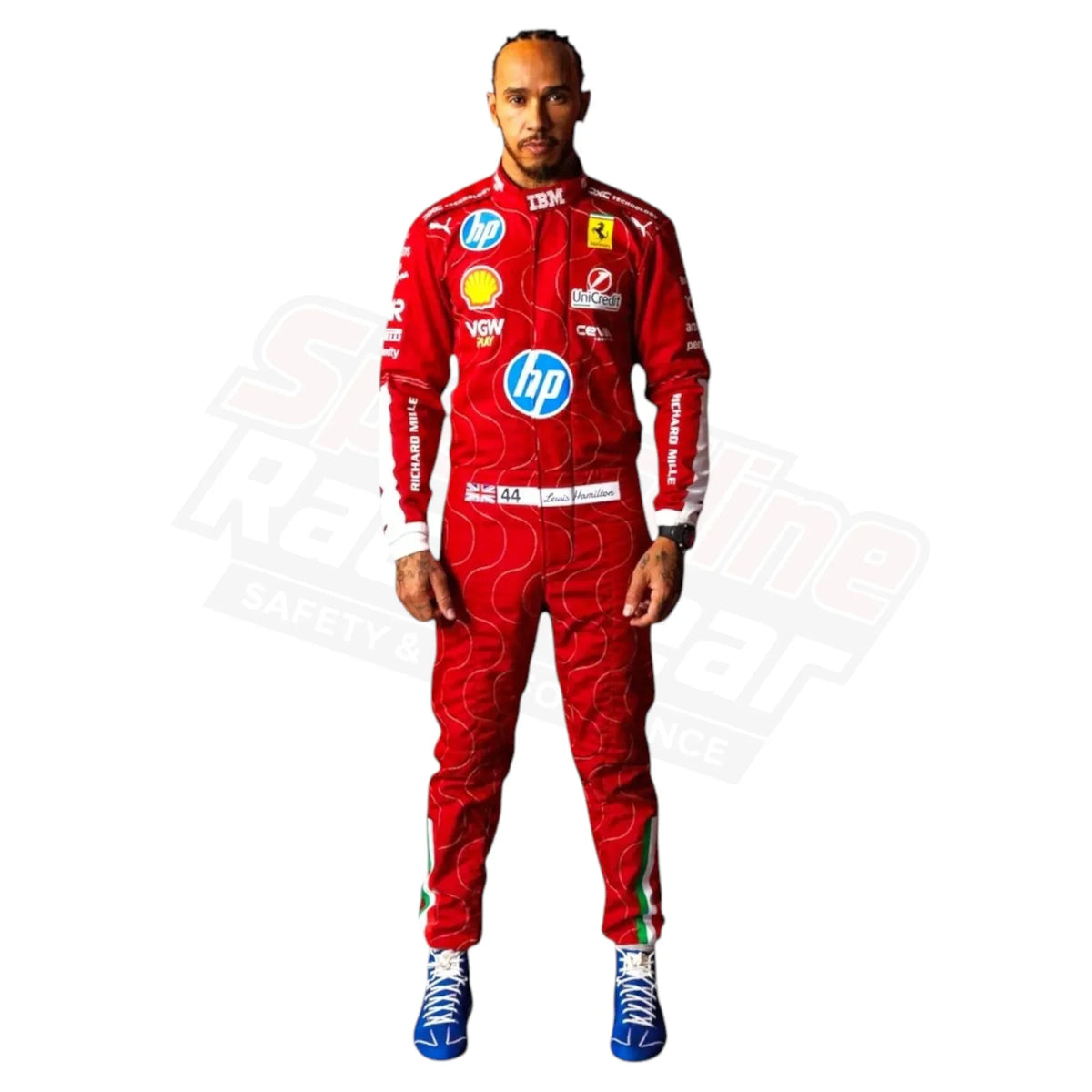 Lewis Hamilton 2025 Ferrari Monza F1 Racing Suit by Puma – Scuderia Edition