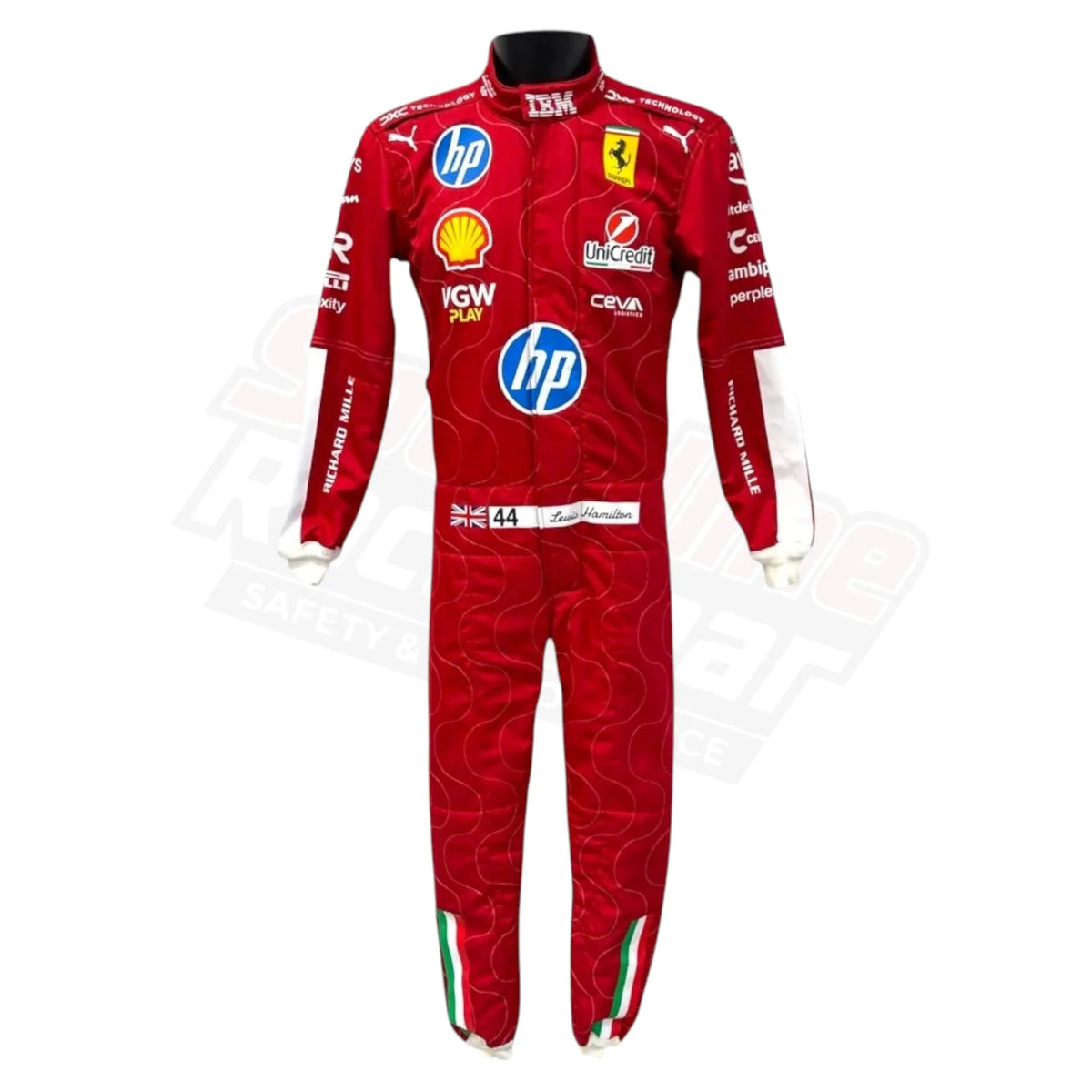Lewis Hamilton 2025 Ferrari Monza F1 Racing Suit by Puma – Scuderia Edition