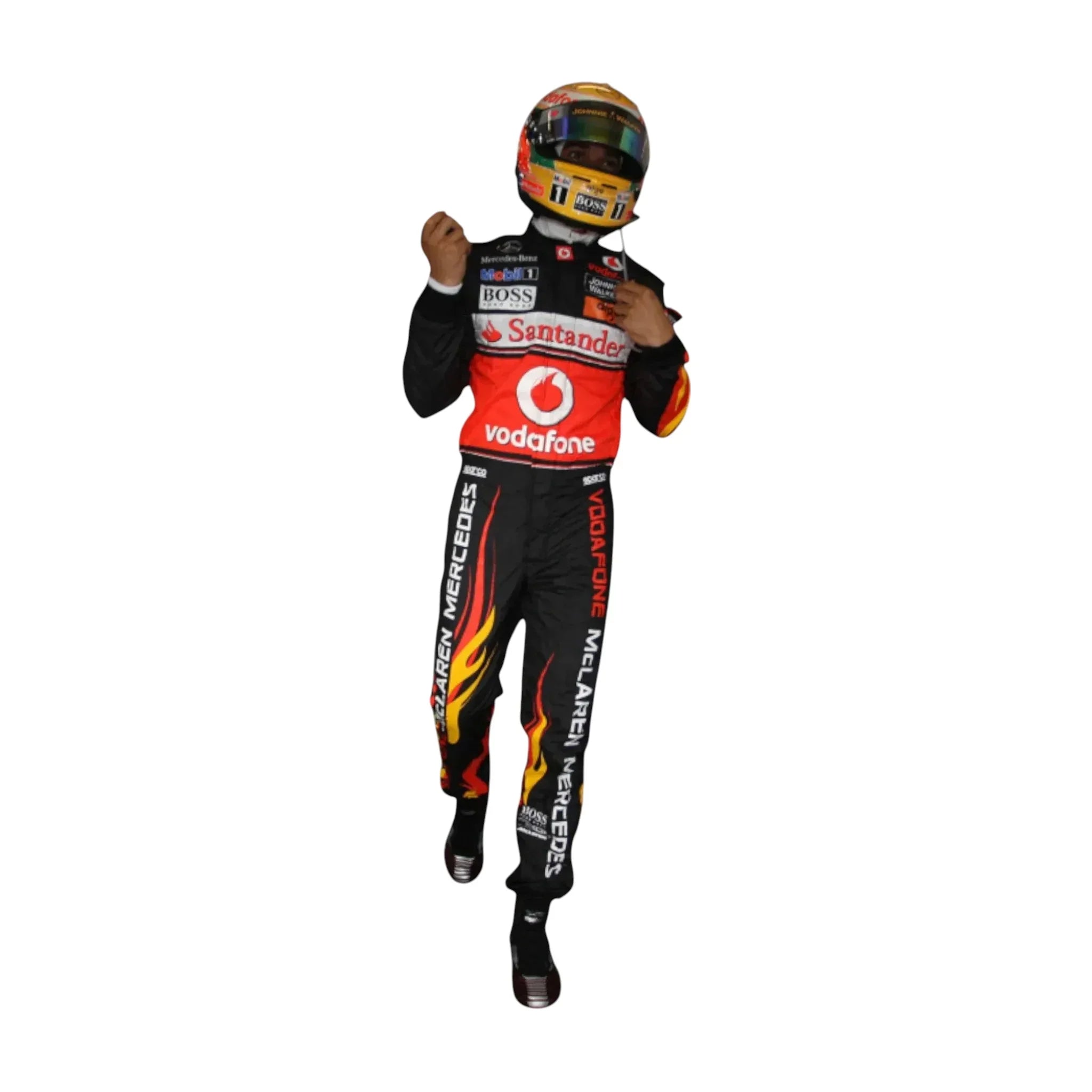 Lewis Hamilton Vodafone McLaren Mercedes Embroidered F1 Race Suit
