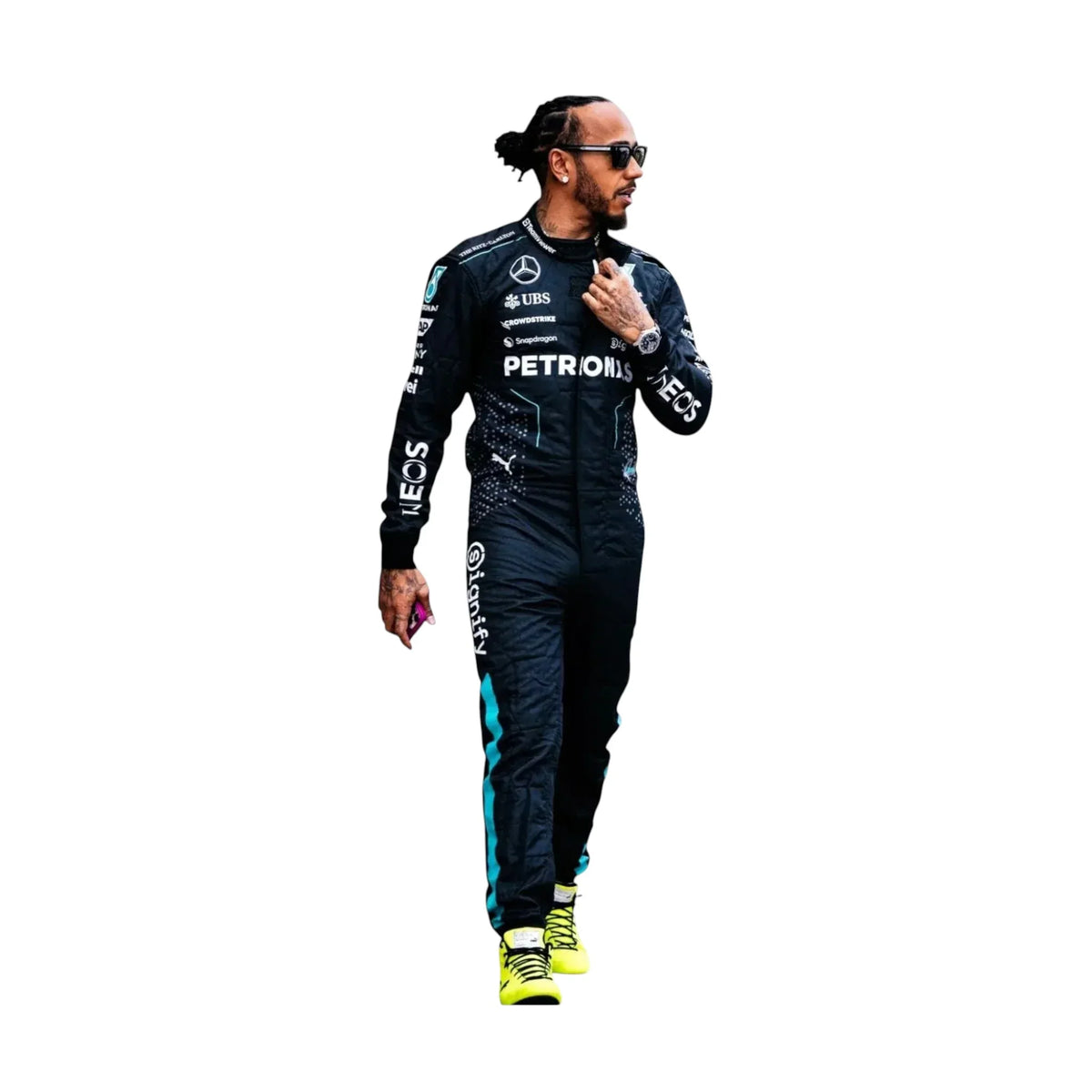 Lewis Hamilton Mercedes AMG F1 Team 2024 Racing Suit