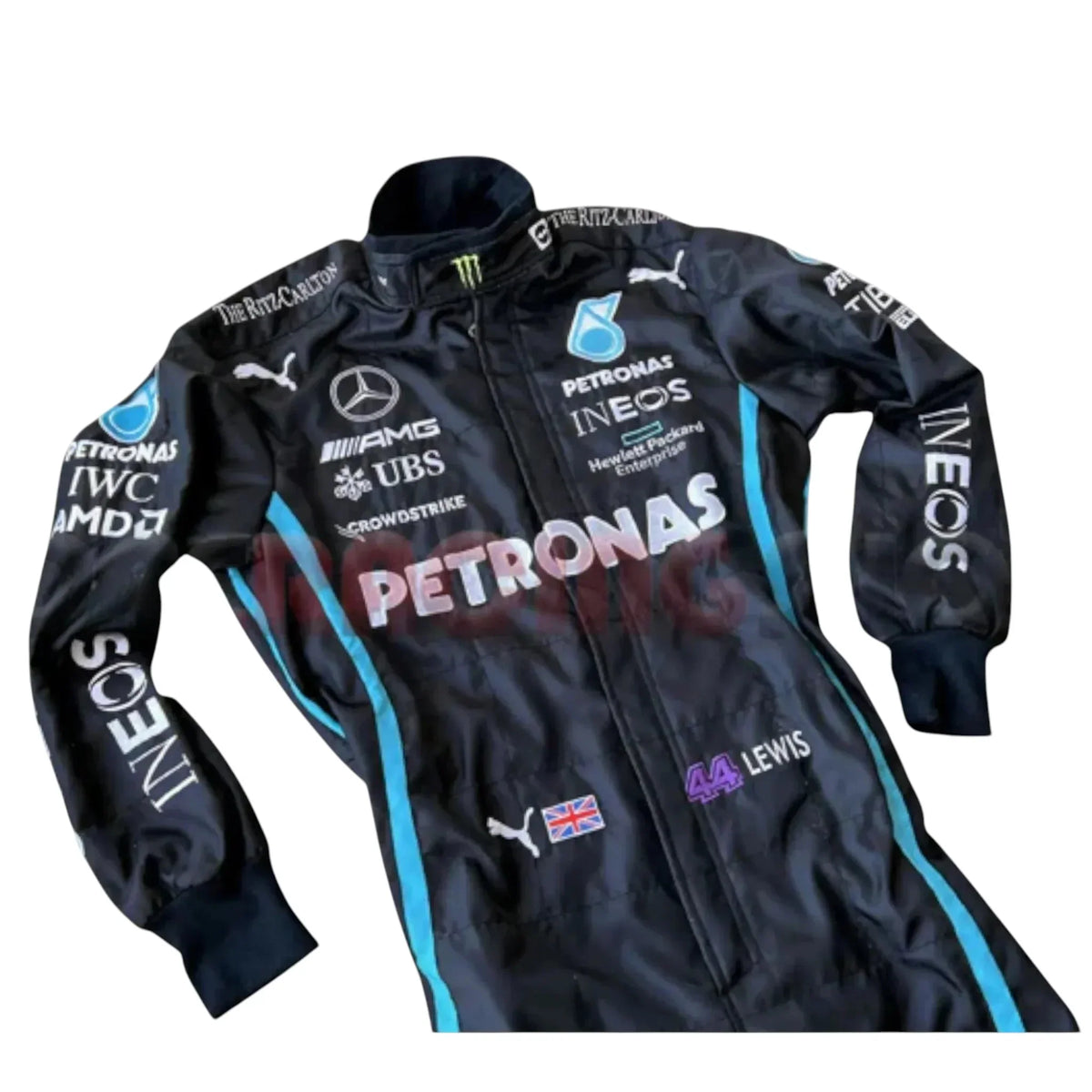 Lewis Hamilton Mercedes AMG Petronas F1 2022 Embroidery Race Suit