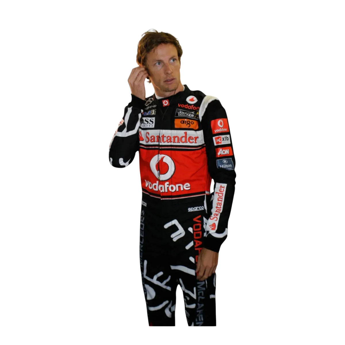 Lewis Hamilton Vodafone McLaren Mercedes F1 Embroidered Racing Suit