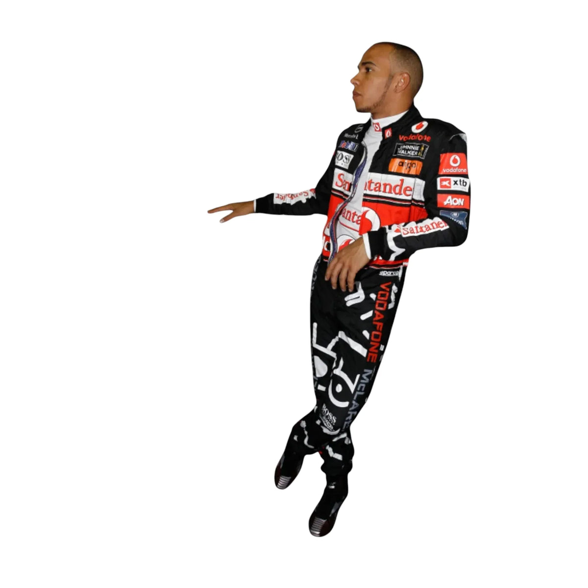 Lewis Hamilton Vodafone McLaren Mercedes F1 Embroidered Racing Suit