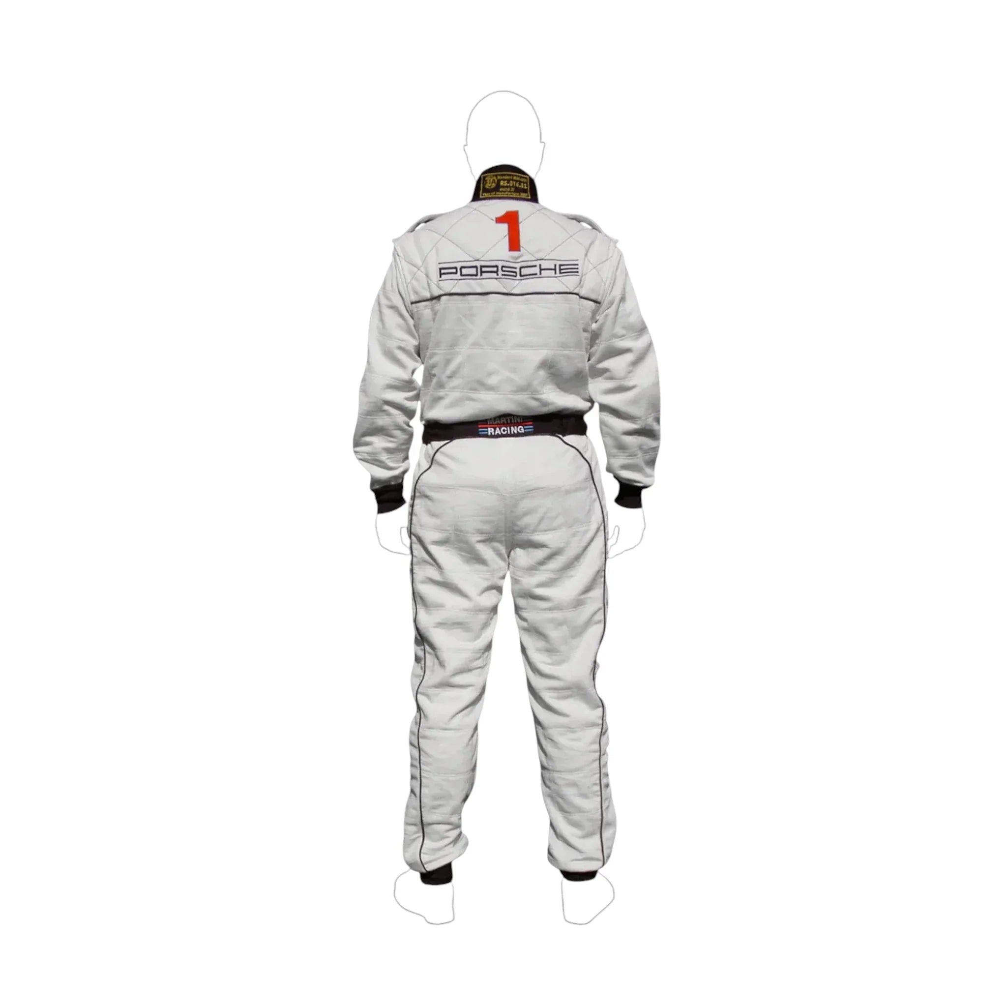 Martini Porsche Motorsport Overall Go Kart Racing Suit