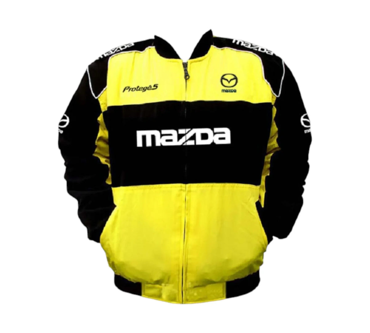 Mazda Protege5 Yellow Black Vintage Racing Performance Jacket