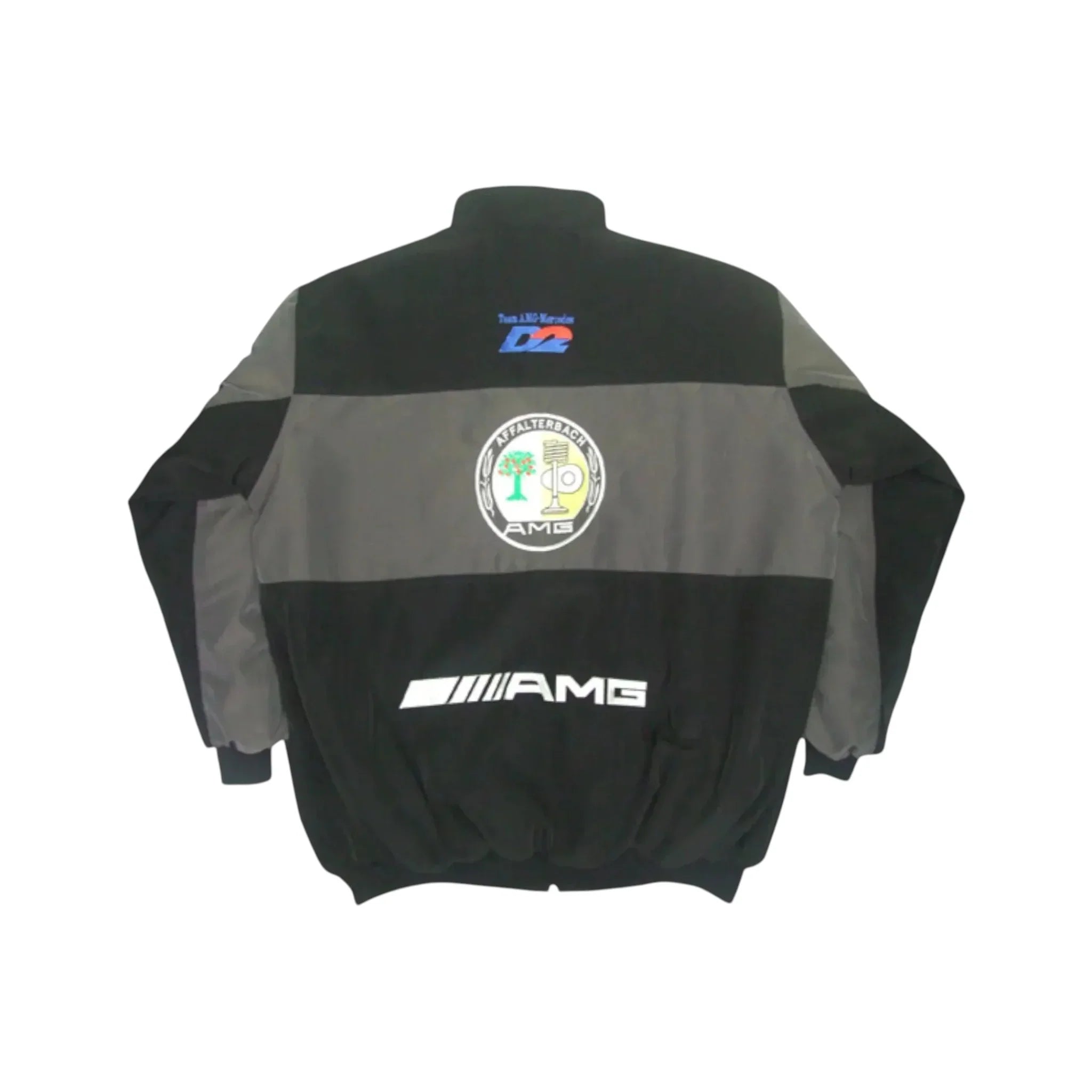 Mercedes AMG F1 Vintage Racing Jacket Black & Dark Grey Edition