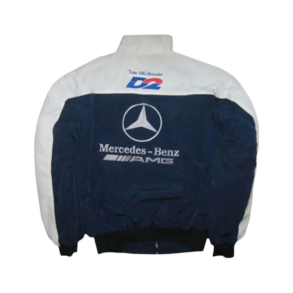 Mercedes AMG Vintage Racing Jacket White Dark Blue