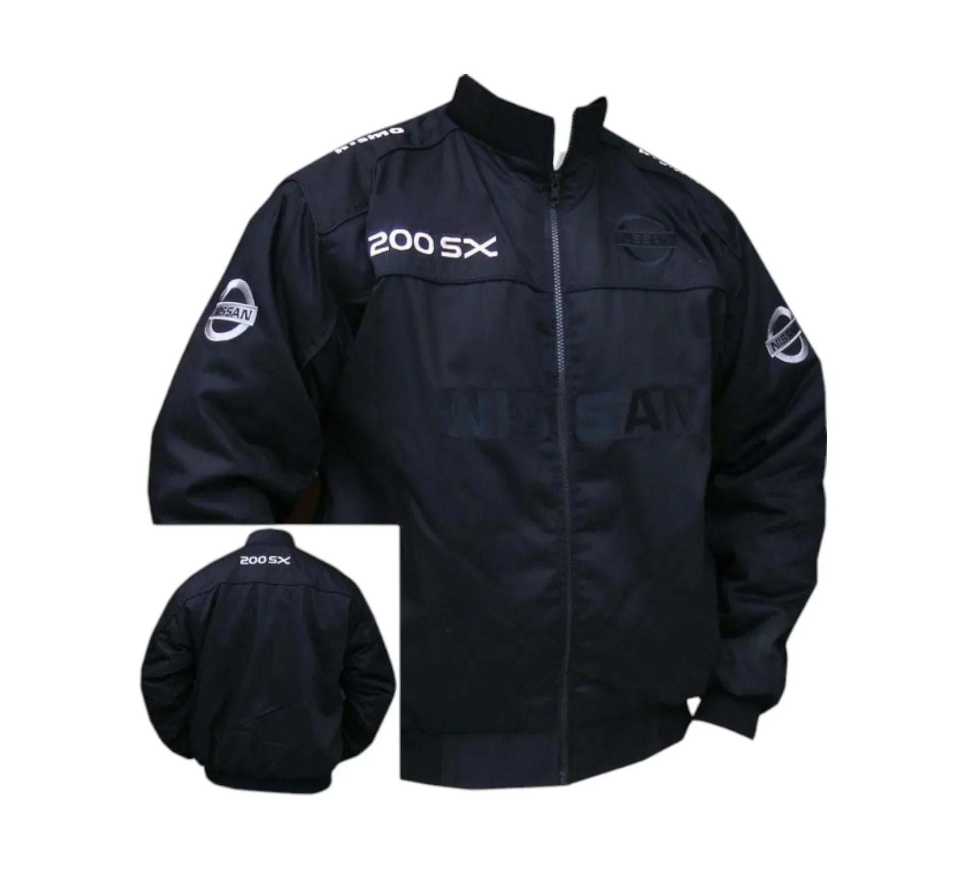 Nissan 200SX GTR Racing Vintage Jacket Black JDM Motorsport Style