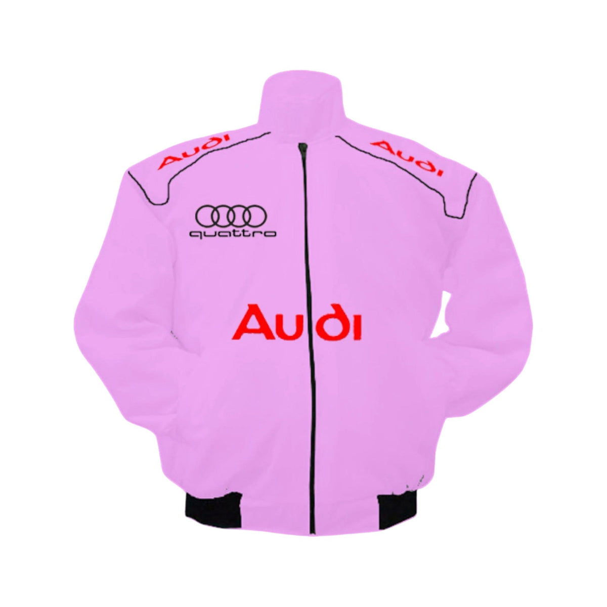 Pink Audi Vintage Racing Jacket - Retro Motorsport