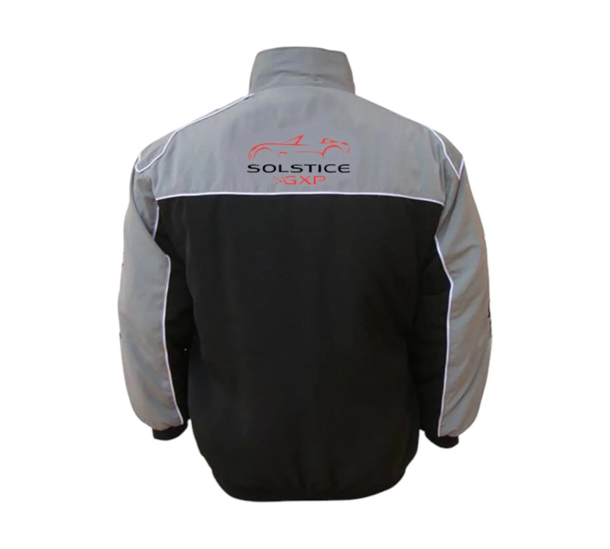 Pontiac Solstice GXP Vintage Racing Jacket Light Gray Black