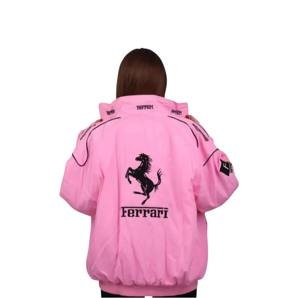 Scuderia Ferrari Pink F1 Vintage Racing Jackets