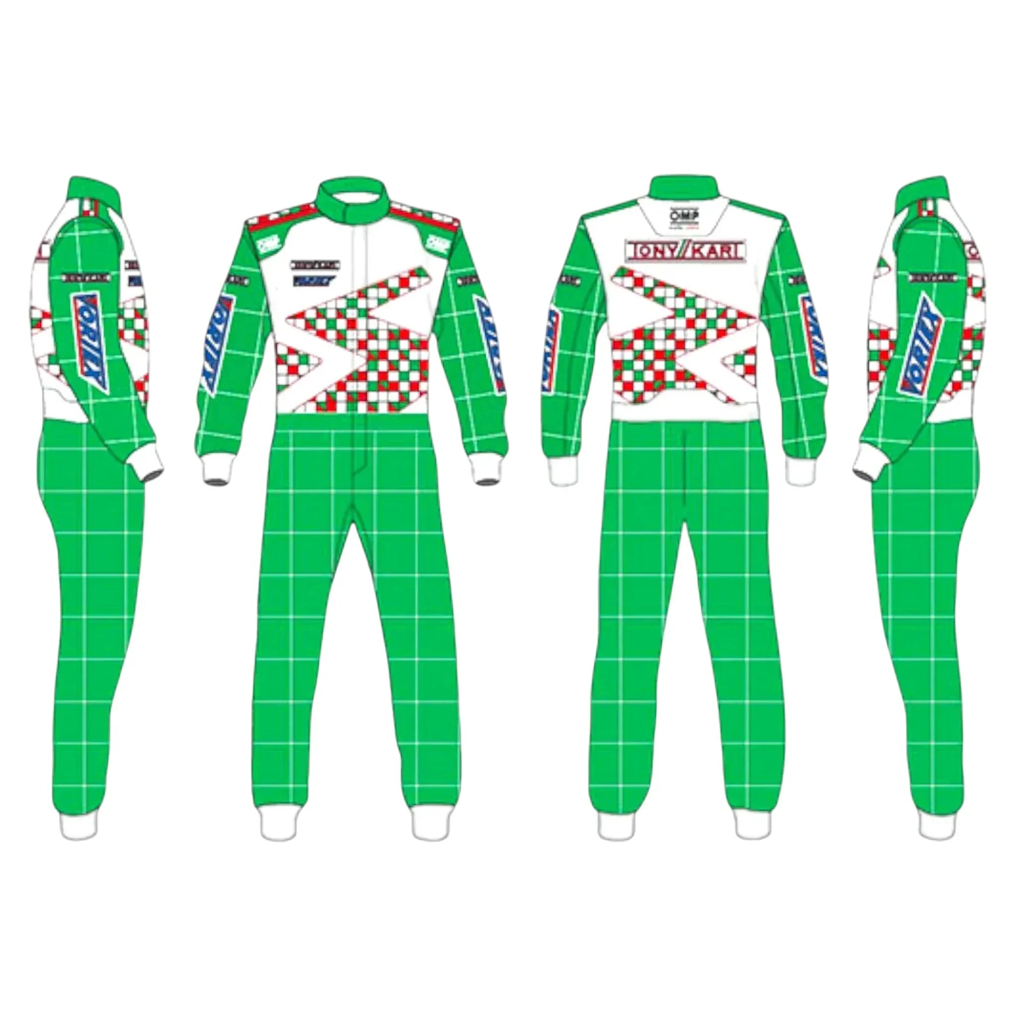 Tony Kart Sublimation Printed Go Karting Driver Suit – Pro Overall