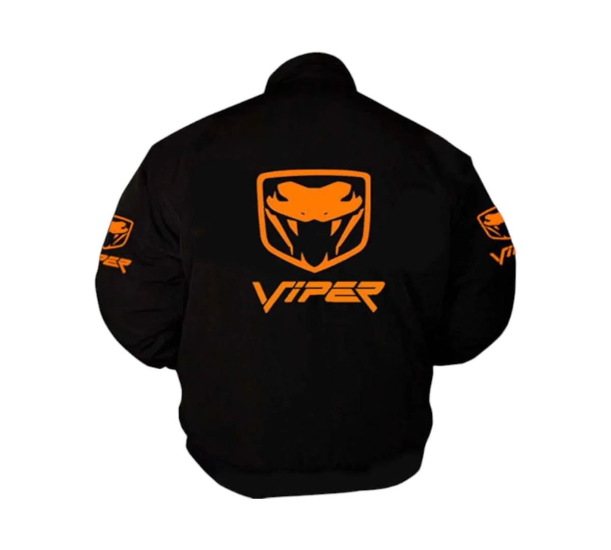 Viper Fangs Muscle Car Vintage Racing Jacket in Black